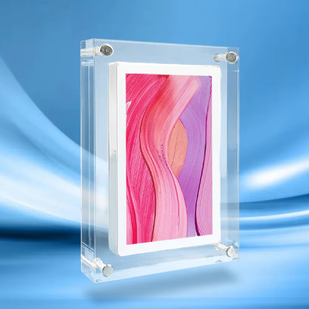 Acrylic Digital Photo Frame 5/7 Inch 1000Mah Automatically Rotate Display IPS Screen 2G Memory Battery Gravity Induction